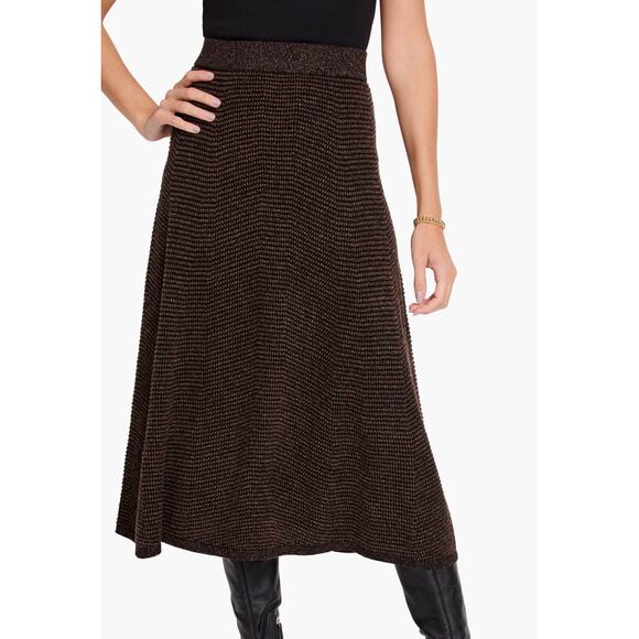 Nic‎ + Zoe Pixel Knit Midi Skirt size large - Picture 1 of 10